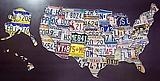 The Original License Plate Art 50 States ©1996